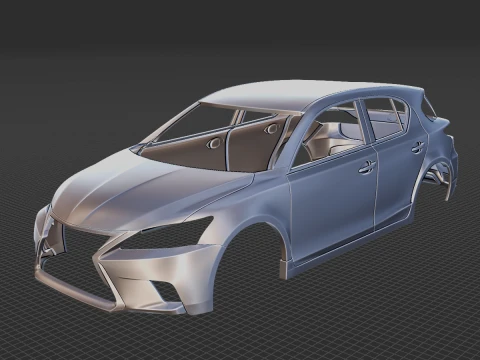 Lexus CT 2014 Body STL 3D Model