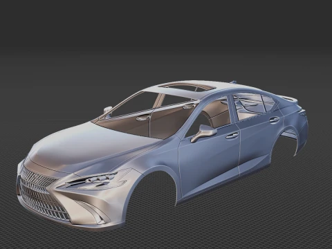 Lexus ES 2022 Body STL 3D Model