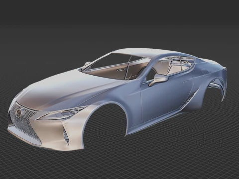 Lexus LC 500 2020 Body STL 3D Model
