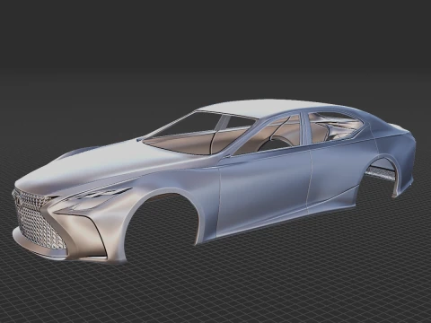 Lexus LF-FC 2015 Body STL 3D Model
