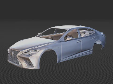 Lexus LS F-Sport 2022 Body STL Modelo 3D