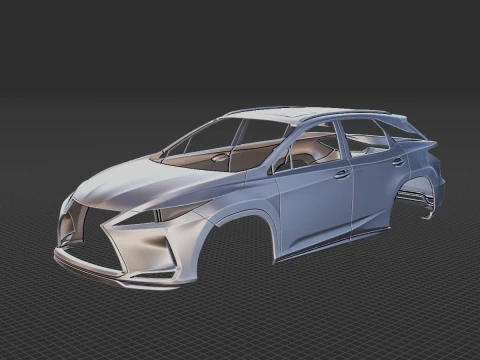 Lexus RX Hybrid Executive 2022 Body STL 3D Model