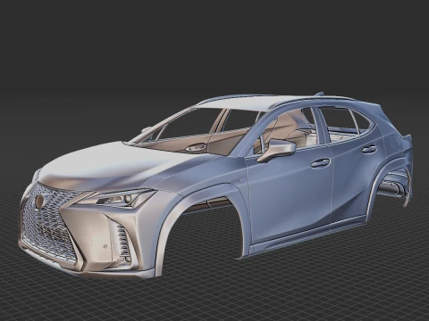 Lexus UX 2019 Body STL 3D Model