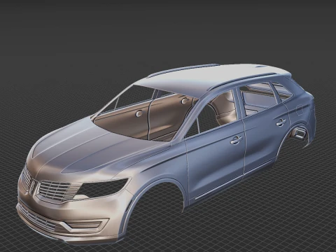 Lincoln MKX 2019 Body STL 3D Model