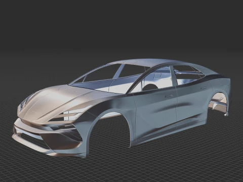 Lotus Emeya Body STL 3D Model