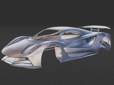 Lotus Evija 2020 Body STL 3D Model