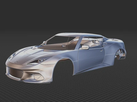 Lotus Evora GT410 2020 Body STL 3D Model