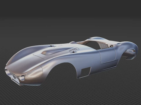 Maserati 450S 1956 Body STL 3D Model