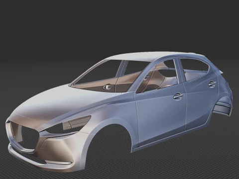 Mazda 2 2020 Body STL 3D Model