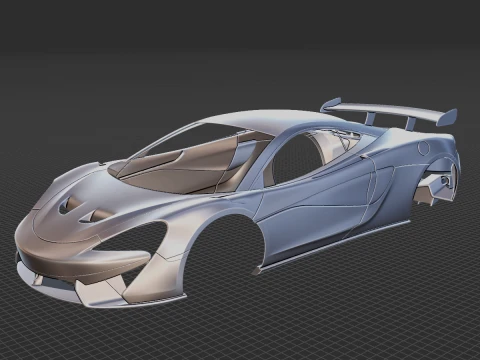 McLaren 620R 2020 Body STL 3D Model