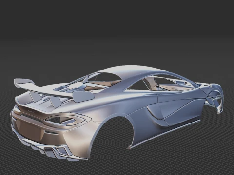 McLaren 620R 2020 Body STL 3D Model