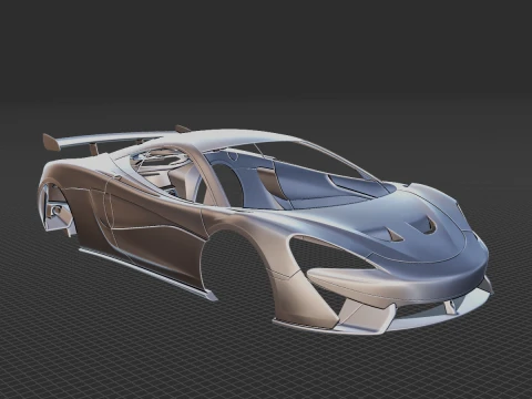 McLaren 620R 2020 Body STL 3D Model