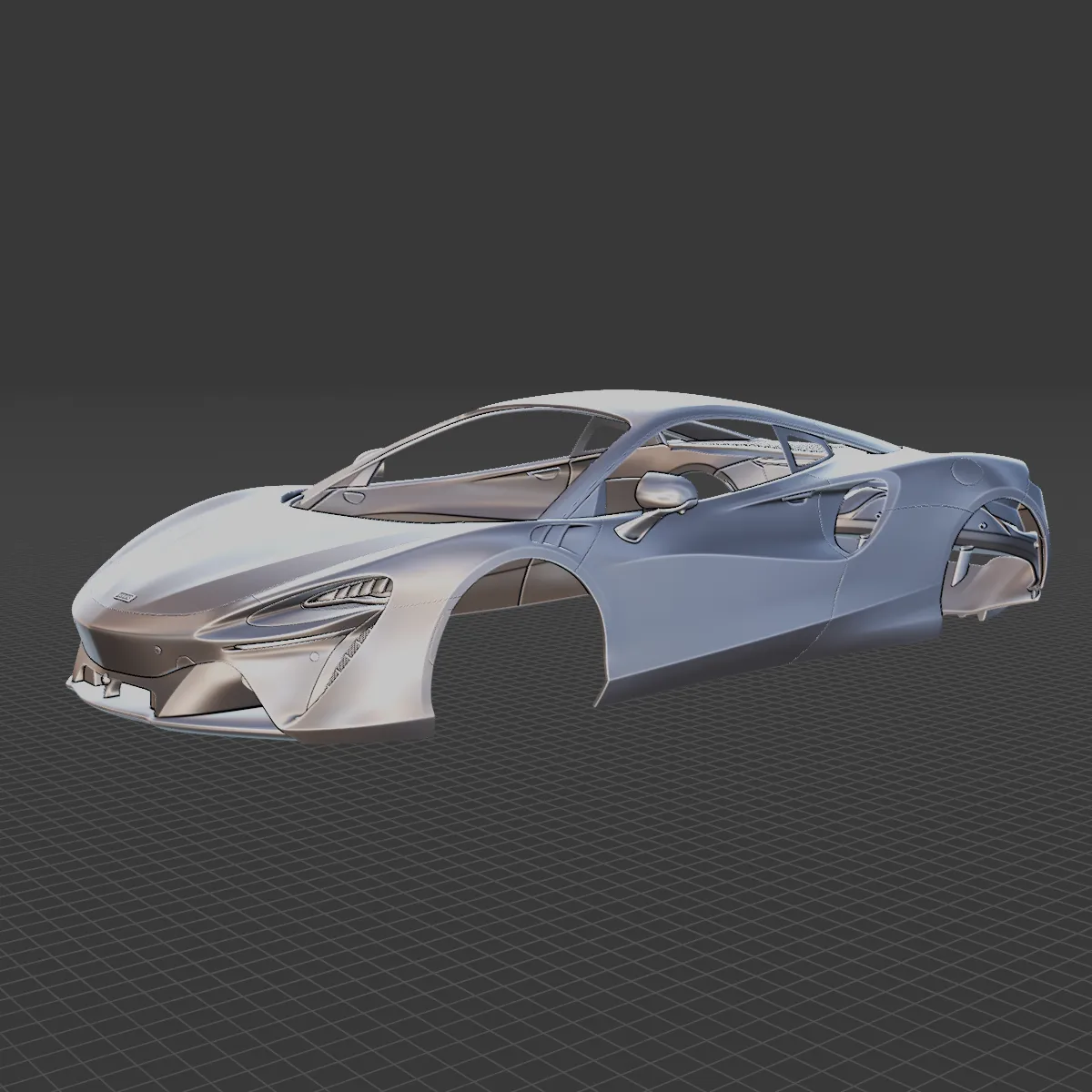 McLaren Artura 2021 Body STL 3D Model .c4d .max .obj .3ds .fbx .stl .blend 