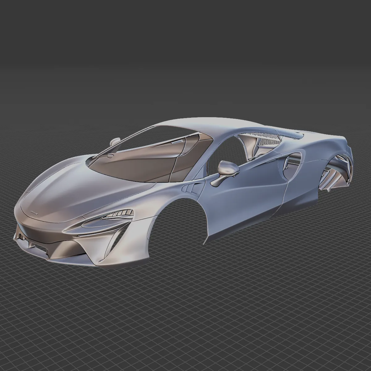 McLaren Artura 2022 Body STL 3D Model .c4d .max .obj .3ds .fbx .stl .blend 