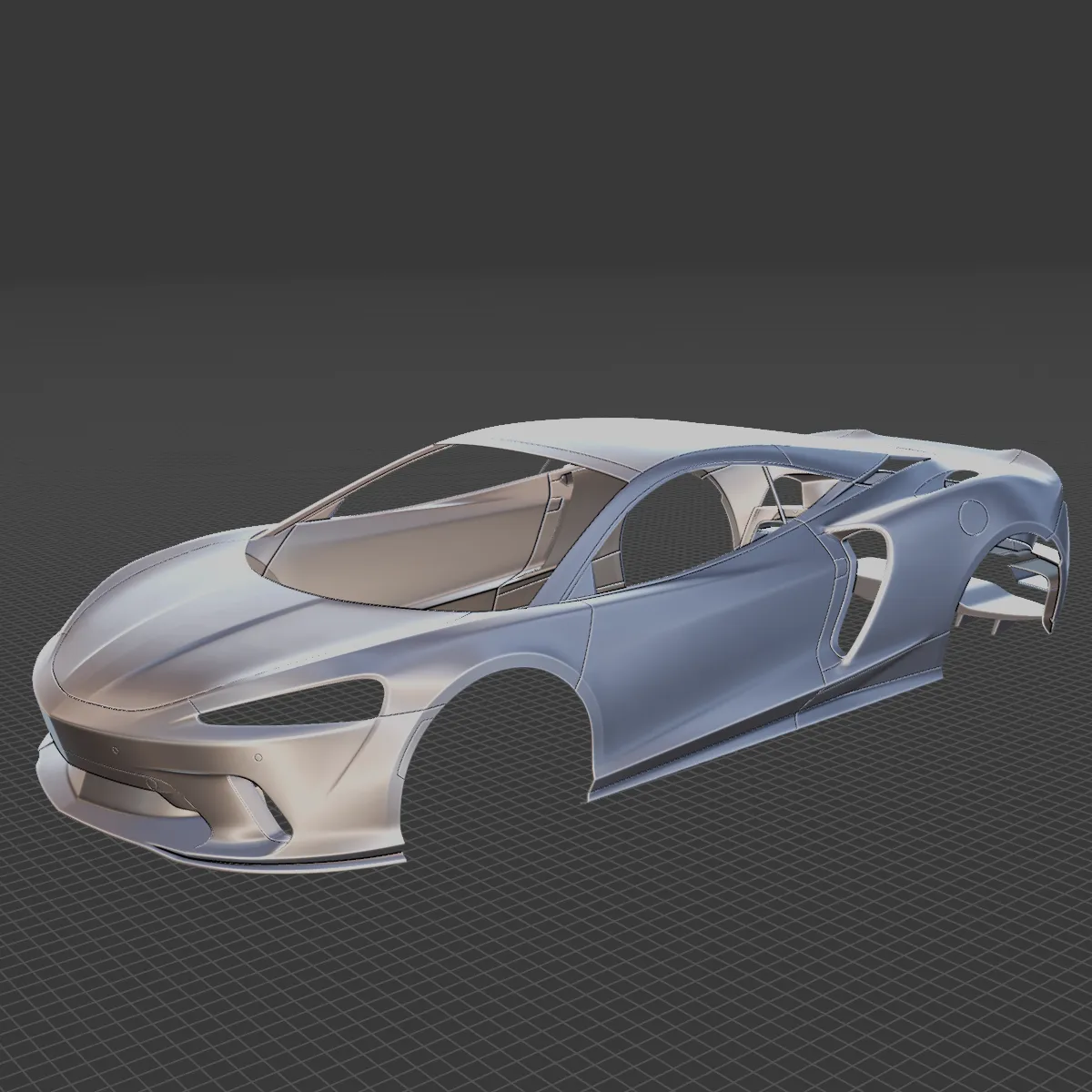 McLaren GT 2020 Body STL 3D Model .c4d .max .obj .3ds .fbx .stl .blend 