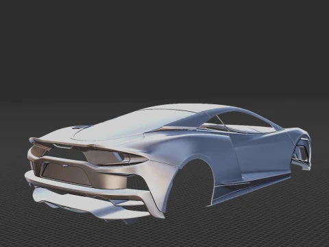 McLaren GT 2020 Body STL 3D Model