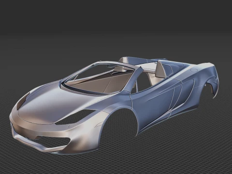 McLaren MP4-12C Spider 2013 Body STL 3D Model