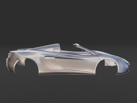 McLaren MP4-12C Spider 2013 Body STL 3D Model