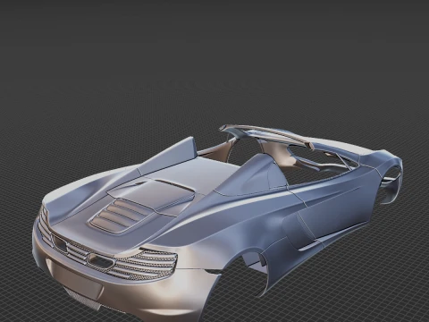 McLaren MP4-12C Spider 2013 Body STL 3D Model