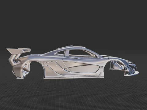 McLaren P1 Body STL 3D Model