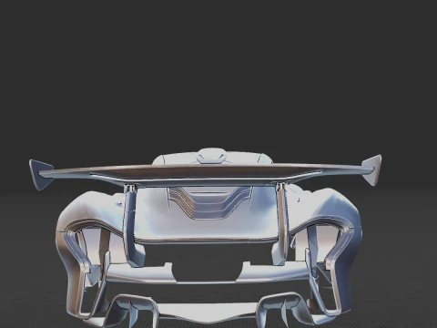 McLaren P1 GTR Body STL 3D Model
