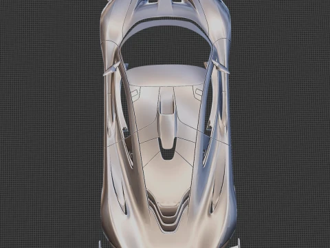 McLaren P1 GTR Body STL 3D Model