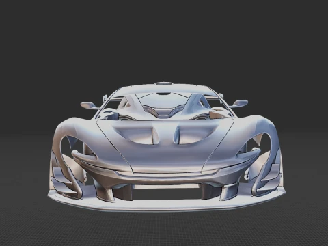 McLaren P1 GTR Body STL 3D Model