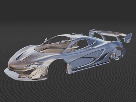 McLaren P1 GTR Senna 2019 Body STL 3D Model