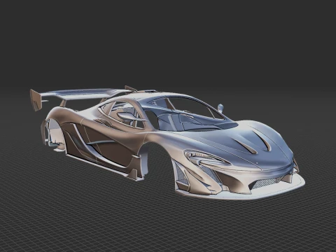 McLaren P1 GTR Senna 2019 Body STL 3D Model
