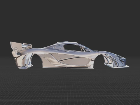 McLaren P1 GTR Senna 2019 Body STL 3D Model