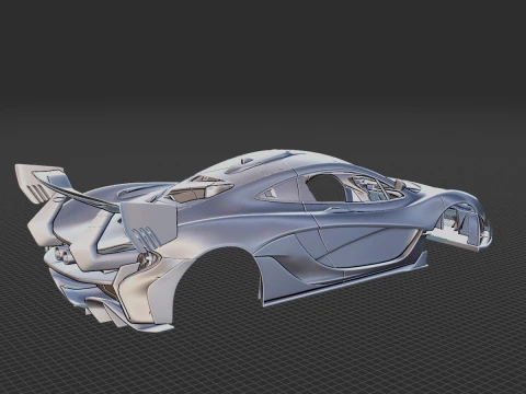 McLaren P1 GTR Senna 2019 Body STL 3D Model