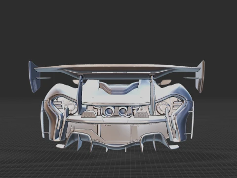 McLaren P1 GTR Senna 2019 Body STL 3D Model