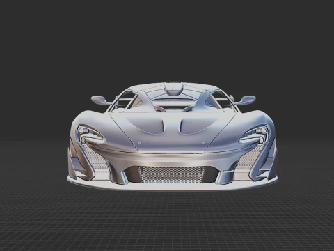 McLaren P1 GTR Senna 2019 Body STL 3D Model