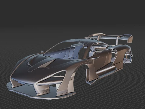 McLaren Senna 2019 Body STL 3D Model