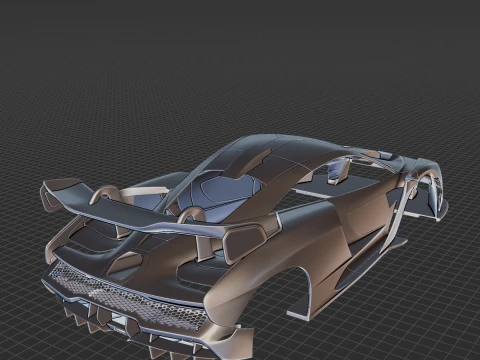 McLaren Senna 2019 Body STL 3D Model