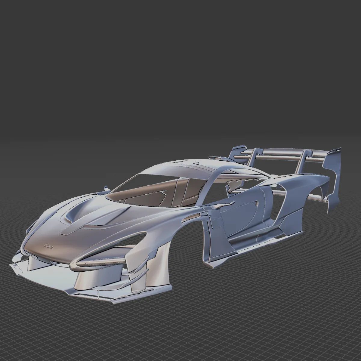 McLaren Senna GTR 2020 Body STL 3D Model .c4d .max .obj .3ds .fbx .stl .blend 