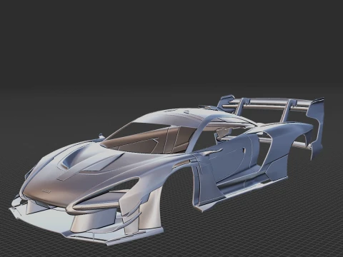 McLaren Senna GTR 2020 Body STL 3D Model