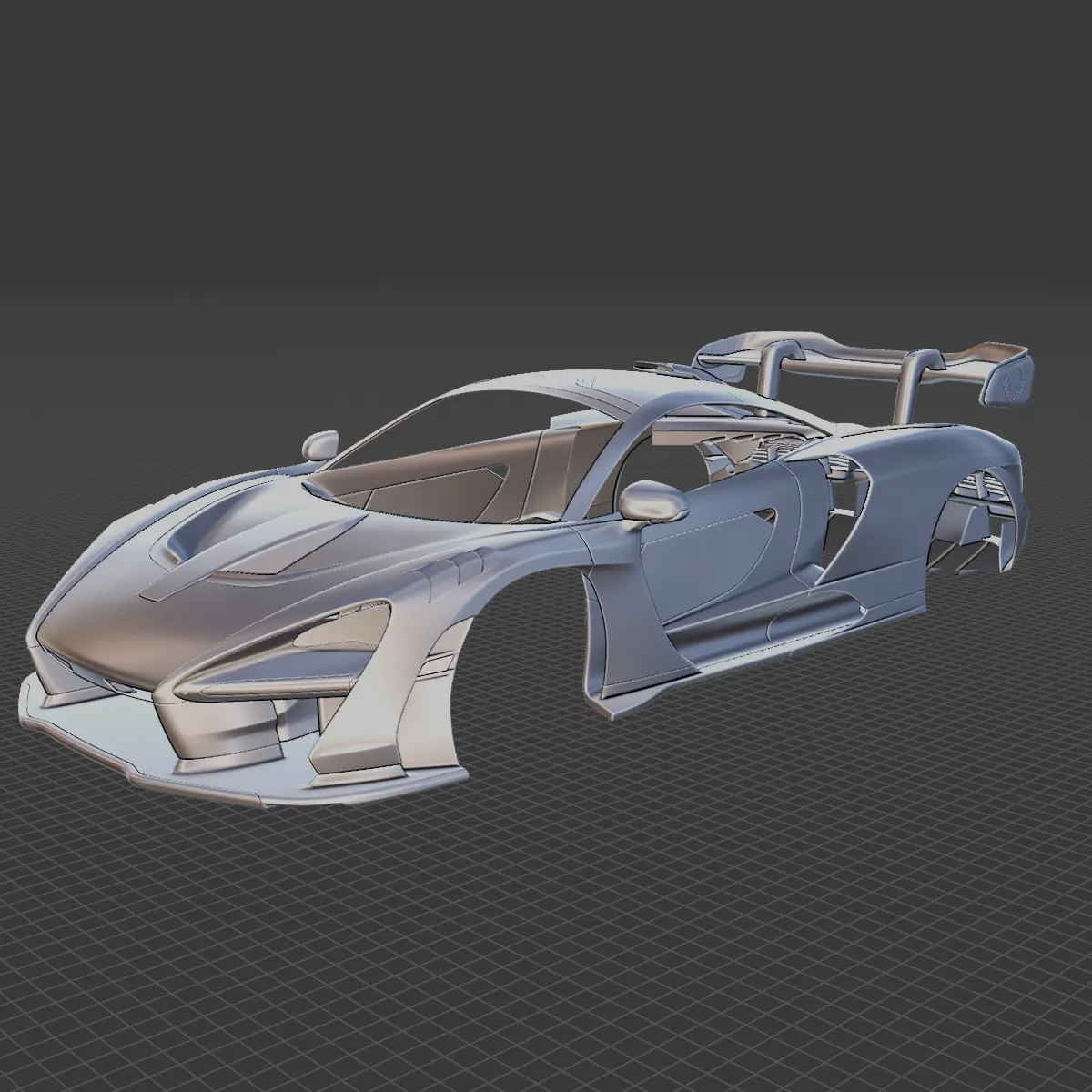 McLaren Senna LM 2021 Body STL 3D Model .c4d .max .obj .3ds .fbx .stl .blend 