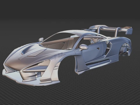McLaren Senna LM 2021 Body STL 3D Model