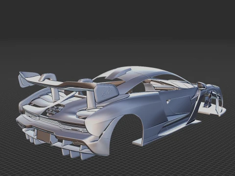 McLaren Senna LM 2021 Body STL 3D Model