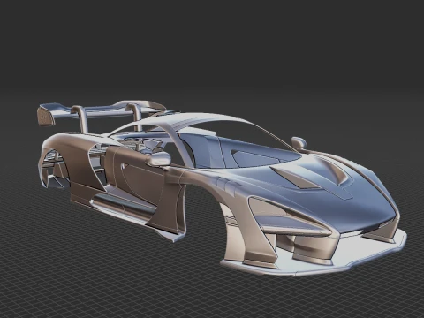 McLaren Senna LM 2021 Body STL 3D Model