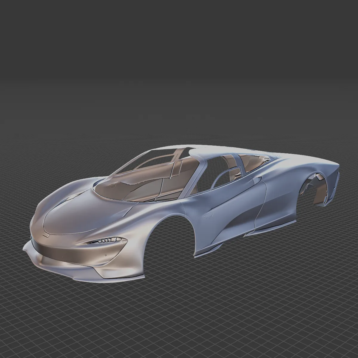 McLaren Speedtail 2020 Body STL 3D Model .c4d .max .obj .3ds .fbx .stl .blend 