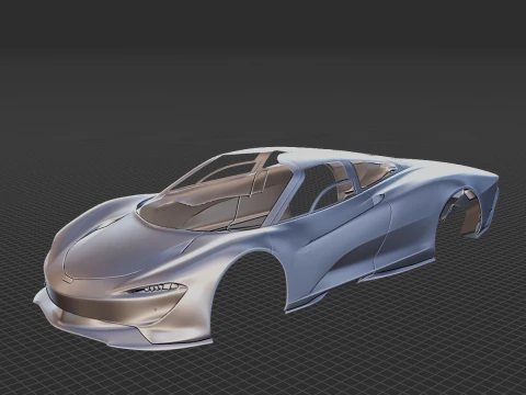 McLaren Speedtail 2020 Body STL 3D Model