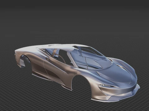 McLaren Speedtail 2020 Body STL 3D Model