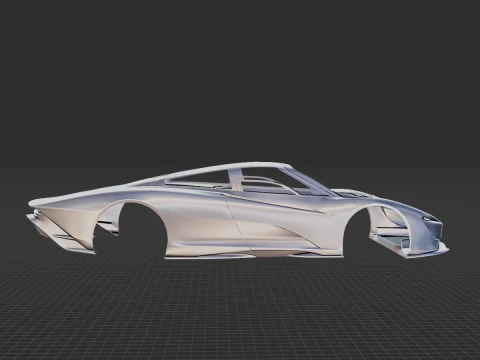 McLaren Speedtail 2020 Body STL 3D Model