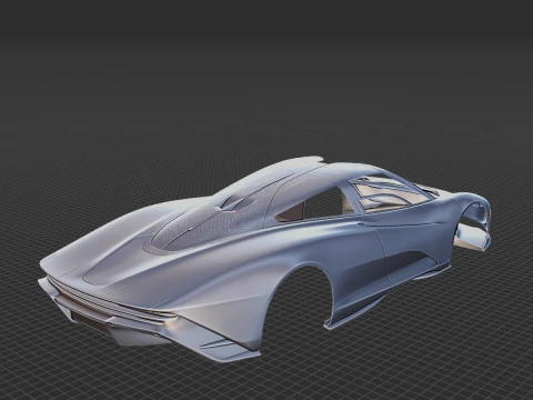 McLaren Speedtail 2020 Body STL 3D Model