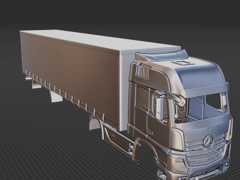Mercedes-Benz New Actros Body STL 3D Model