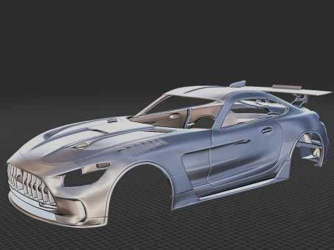 Mercedes-Benz AMG GT Body STL 3D Model
