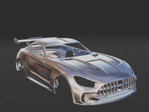 Mercedes-Benz AMG GT Body STL 3D Model