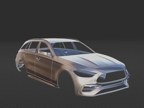 Mercedes-Benz C-Class Estate 2022 Body STL 3D Model